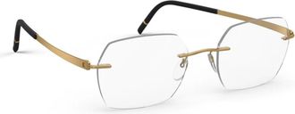 Silhouette Stijlvolle Zonnebril - unisex - Brillen - Geel - 50 MM - Accessoires