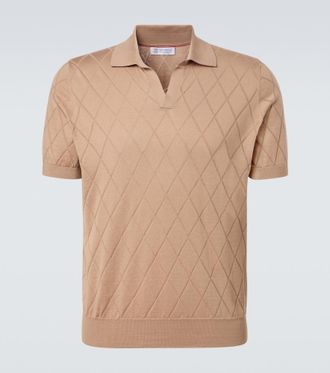 Brunello Cucinelli Knitted cotton polo shirt