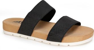 White Mountain Tahlie Slide Sandal in Black/es-Print at Nordstrom Rack, Size 6.5