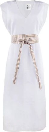 Finley Womens Long Shift Beverly Dress In White