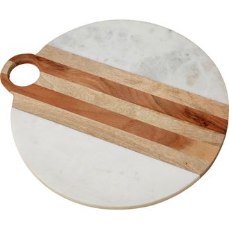 Be Home Moa Marble & Wood Round Board at Nordstrom