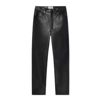 A Gold E High-Rise leren broek - Dames - Leren Broeken - Zwart - W25 - Leer - Broeken