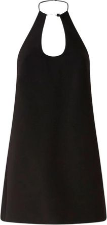 Pinko Inkognito Jurk - Dames - Feestkleedjes - Zwart - M - Leer - Kleedjes
