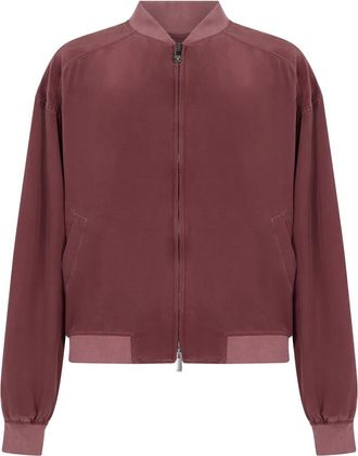 Versace Silk Bomber - Heren - Bomber jackets - Roze - L - Jassen