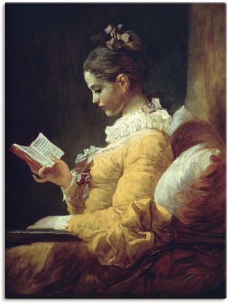 Artland Wandbild »Lesendes Mädchen. Um 1776« Frau 1 Stk. tlg. als Leinwandbild, Poster in verschied. Grössen