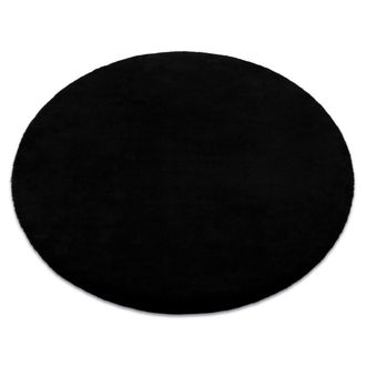 RugsX RugsX Bunny Rug in Black | Size: 160 cm diameter
