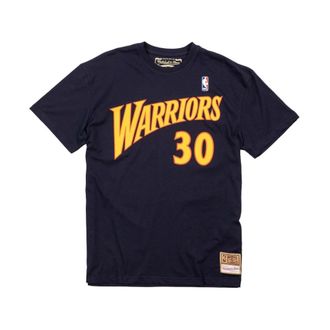Mitchell & Ness Hombre, Camisetas, Negro, Talla: L