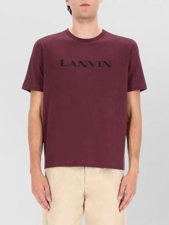 Lanvin crew neck short sleeve t-shirt design
