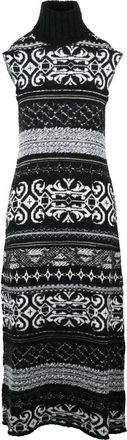 Akep Long Knit Dress Multimaterial