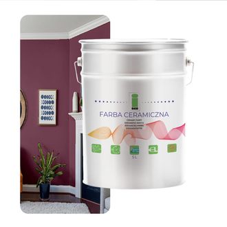 OEM Pintura Cer&aacute;mica Para Pared Lavable, Color Morado Pastel, 5 L, Resistente A Las Manchas
