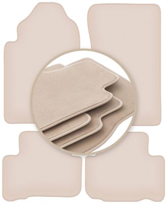 OEM Alfombrillas Beige Premium Para: Ssangyong Rexton Ii Suv 2006-2012