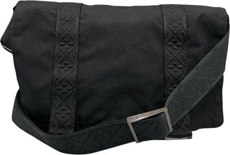 Bottega Veneta Black Nylon Shoulder Bag (Pre-Owned)