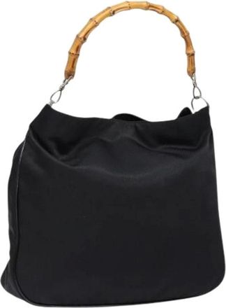 Gucci Pre-owned Handbags, female, Black, Size: ONE SIZE Pre-owned Nylon handbags