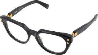 Balmain BPX-162A-52_YVONNE Acetate Cat-Eye Eyeglasses - Black