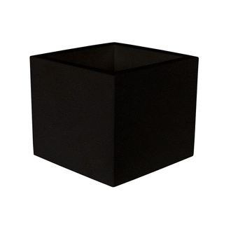 OEM Narciso 40 Macetero Cuadrado De Interior Y Exterior Para Plantas Y Flores Muy Resistente Al Paso Del Tiempo. Hecho De Polietileno En Espa&ntilde;a - Negro