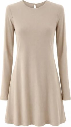Silvian Heach Kogho Dress - Dames - Korte kleedjes - Beige - XS - Nylon - Kleedjes