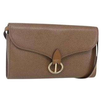 Dior Pre-owned Cross Body Bags, female, Brown, Size: ONE SIZE Pre-owned Vintage Leather Shoulder Bag