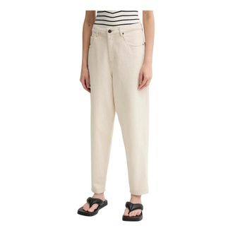 American Vintage Carrot Fit Jeans - Dames - Broeken - Beige - Maat: W25 L30 Katoen