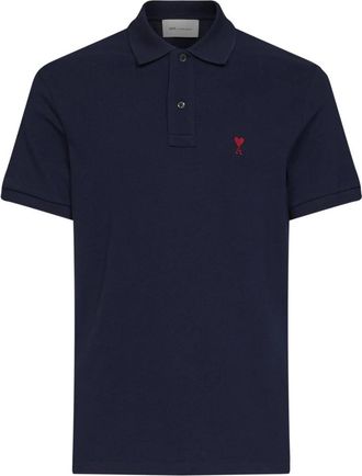 Ami Ami De Coeur Poloshirt - Heren - Polos - Blauw - XS - Katoen - Tops