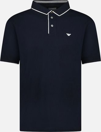 Emporio Armani Mens Emporio Armani Eagle Logo Twin Tip Polo-Shirt Navy - Size: 36