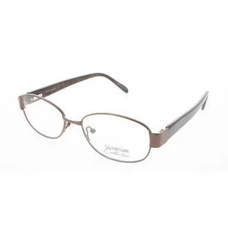 Signature Unisex Brown Rectangular Eyeglass Frames Pn110Brn53