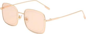 Generic Square Metal Large Frame For Womens Sunglasses, Outdoor Street Shooting Vacation Beach Glasses