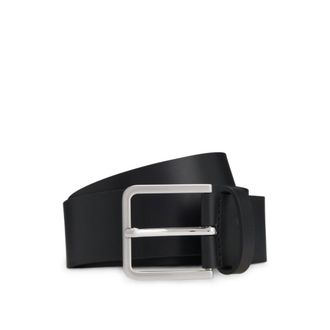 BOSS Logo-tip belt in leather