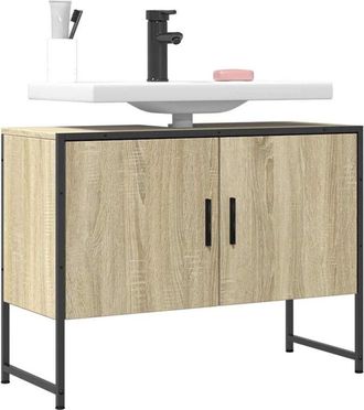 vidaXL Mobile Lavabo Bagno Rovere Sonoma 60x30x60 cm Legno Multistrato - Vidaxl