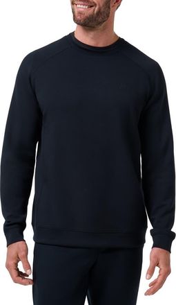 Travis Mathew Fibercloud Crewneck Sweatshirt in Black at Nordstrom, Size Xx-Large