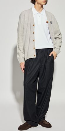 Maison Kitsuné Polo With Logo Patch, Mens, White