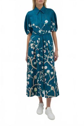 Gabriela Hearst Maude Dress In Blue Multi