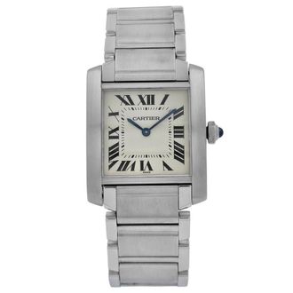 Cartier Pre-owned Cartier Tank Francaise Quartz Silver Dial Ladies Watch W51003Q3