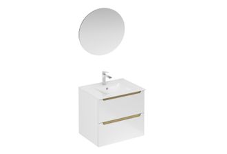 Puma Naturel - Conjunto De Ba&ntilde;o Con Lavabo Que Incluye Mezclador De Lavabo, Ca&ntilde;o Y Sif&oacute;n Stilla, Blanco Brillante (ksetstilla025)