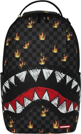 Sprayground Zaino Scribble Fire Check - - Bags - Uomo - Nero - ONE SIZE