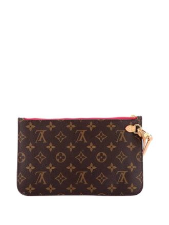 Louis Vuitton Neverfull Pochette Monogram Canvas Large pouch - Bruin