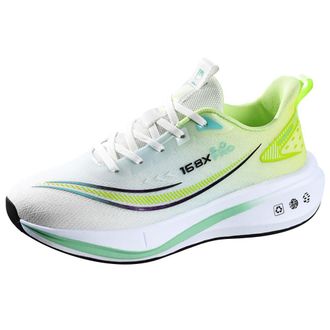 Generic Unisex Lightweight Running Shoes Breathable Mesh Sport Sneakers with Cushioned Sole Fashion Color Options for Daily Wear Full Size Range,Green,6.5 UK