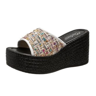 Generic TYUIOP Cork Sandals Women WomenS Sandals Size 4 Flip Flops White Flip Flops Womens Size 5 Low Wedge Heels Ladies Wedges Size 5 Uk Sexy High Heels Offi