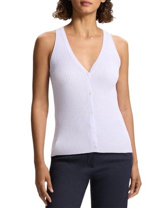Theory Slim Rib Sweater Vest
