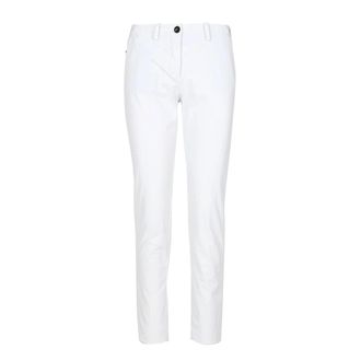 Roberto Ricci Design Slim-fit Broeken - Dames - Slim Fit Broeken - Wit - M - Katoen - Broeken
