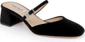 Badgley Mischka Valarie Mary Jane Mule in Black Velvet at Nordstrom Rack, Size 7.5