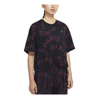 Air Jordan (WMNS) Air Jordan x PSG Boxy T-Shirt Black CU5697-010