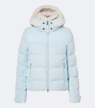Bogner Minud shearling-trimmed down ski jacket