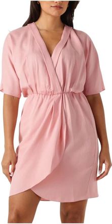 Access Fashion Access Fashion - Mini-jurk - Dames - Jurken - Roze - Maat: L Poliester