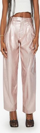 Mother Pleated Starlet Sneak Pants In Pinky Swear