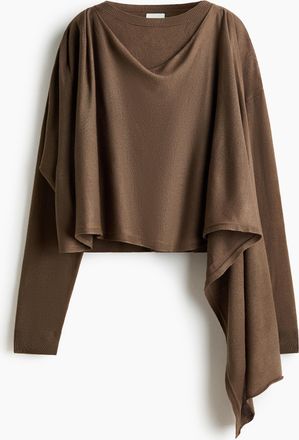 H&M Pullover mit Schaldetail - Beige
