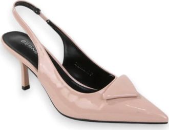 Berness Womens Pointy Slingback Heels In Beige