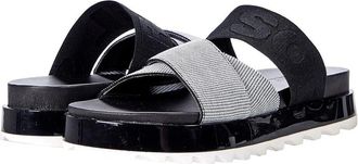 Sorel Roaming Sport Slide Womens US 9.5 White Black Cross Strap Sandal ZPO2222