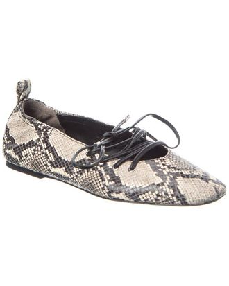 Rag & Bone Sophia Snake-Embossed Leather Ballet Flat