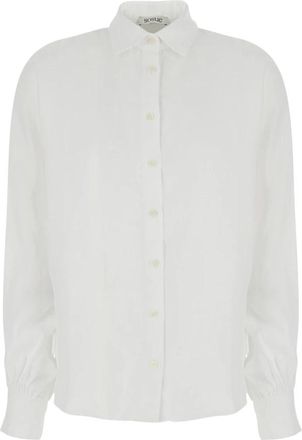 SoSUE Antonia Shirt - Dames - Overhemden - Wit - S - Linnen - Overhemden