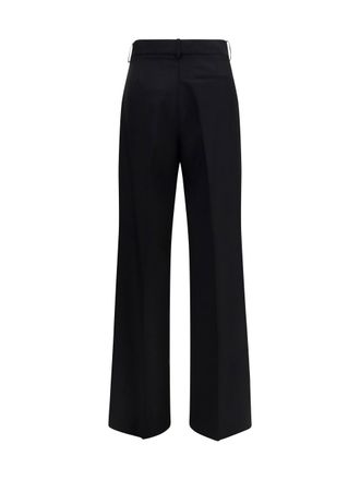 R&oacute;he Womens Pants Tailored Wool Black Fleece (ovis Aries) Trousers